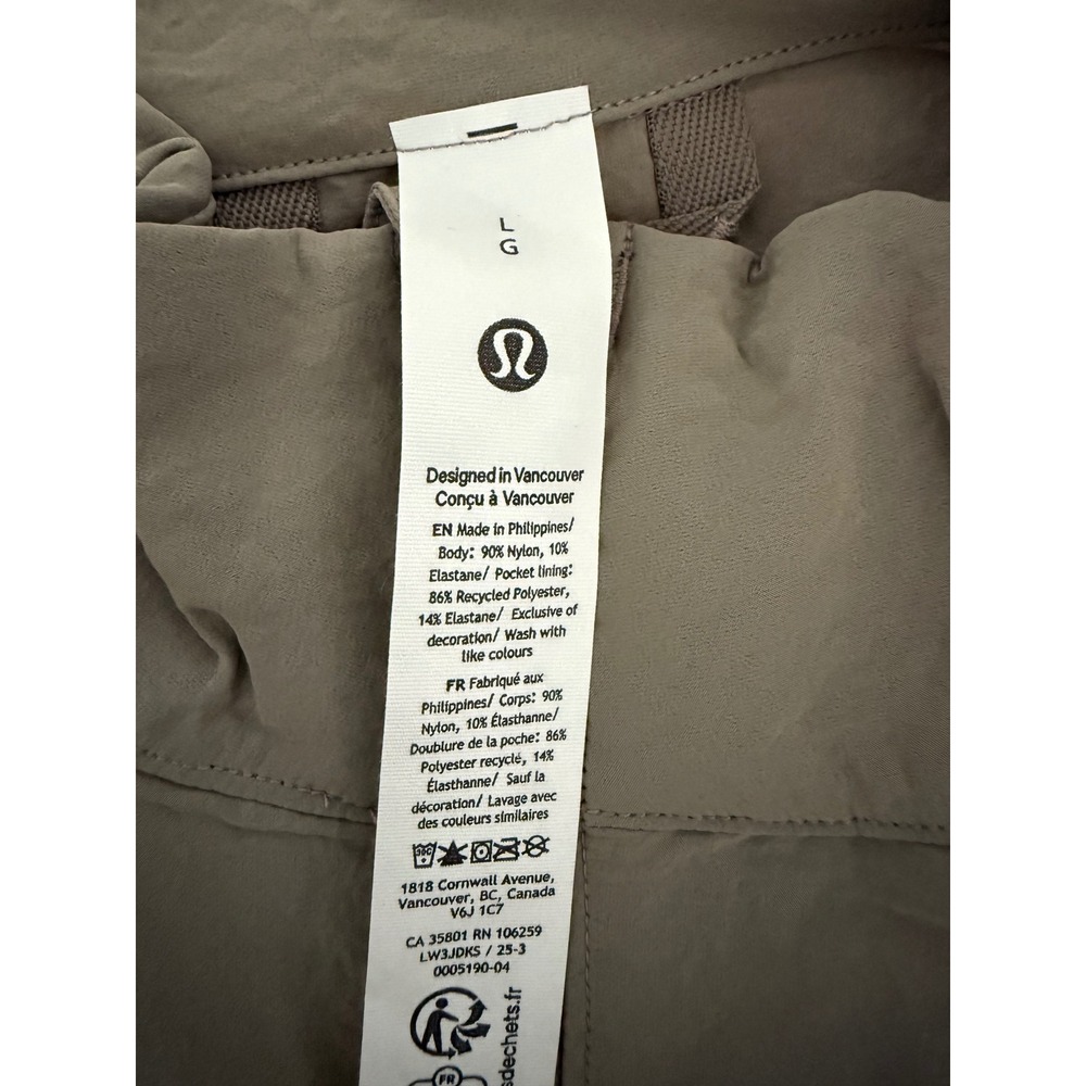 NWT Lululemon Lightweight Relaxed Fit Jacket High Neck Elastic Waist WarmAshGray - Picture 11 of 13